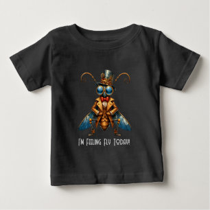 Steampunk Bug - I'm Feeling Fly Today Baby T-Shirt