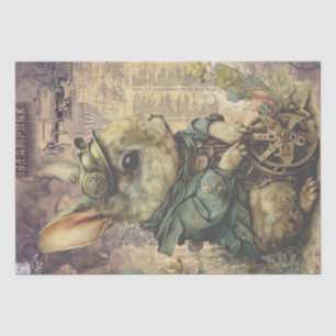 Steampunk Bunny Rabbit Tissue Paper