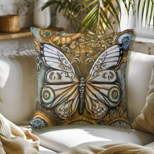 Steampunk Butterfly Cushion