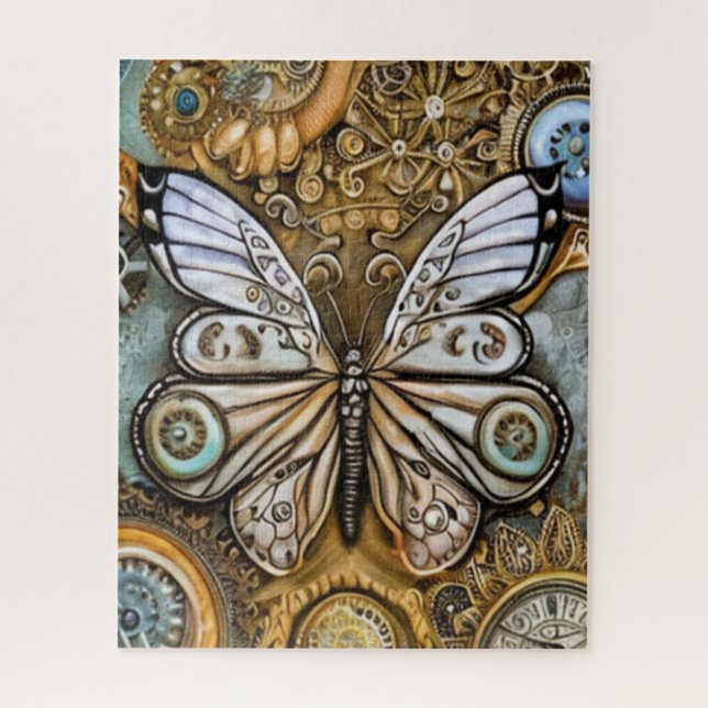 Steampunk Butterfly Jigsaw Puzzle (Vertical)
