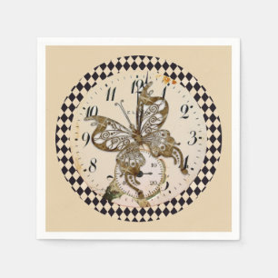 Steampunk Butterfly  Napkin