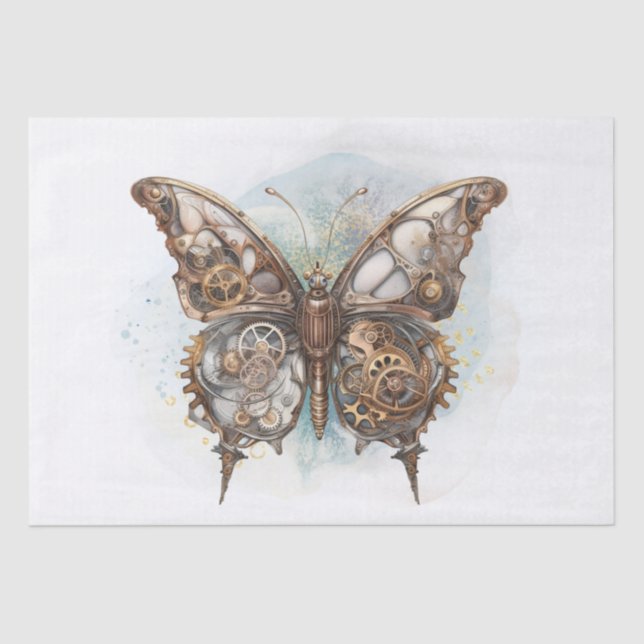 Steampunk Butterfly Tissue Paper (Front)