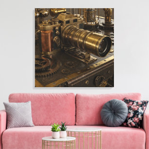 Steampunk Camera Canvas Art
