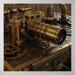 Steampunk Camera Poster