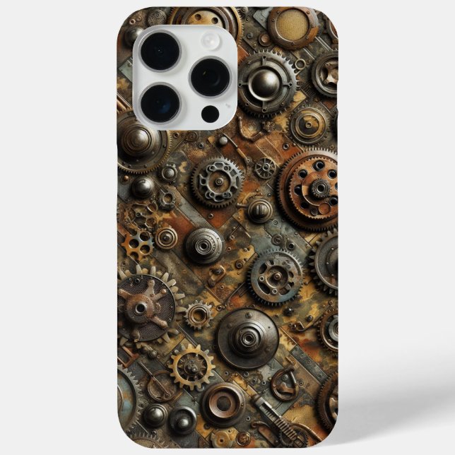 Steampunk Camo, industrial design, camouflage Case-Mate iPhone Case (Back)