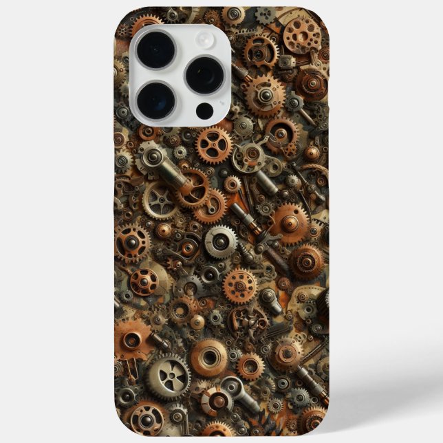 Steampunk Camo, industrial design, camouflage Case-Mate iPhone Case (Back)