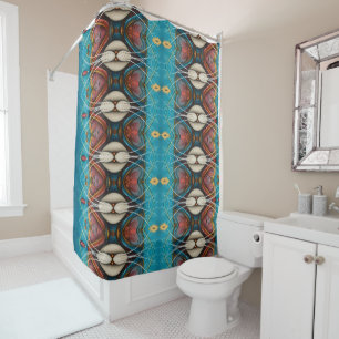 Steampunk cat 21 of 21 shower curtain