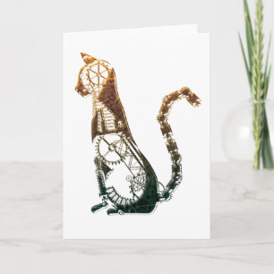 Steampunk cat cards