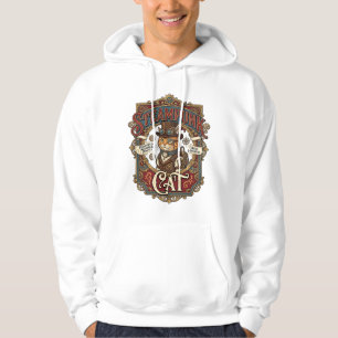 Steampunk Cat Cat Steampunk Vintage Hoodie