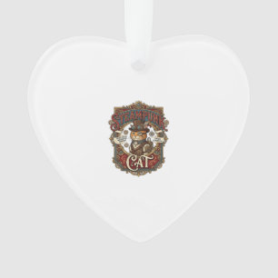 Steampunk Cat Cat Steampunk Vintage Ornament