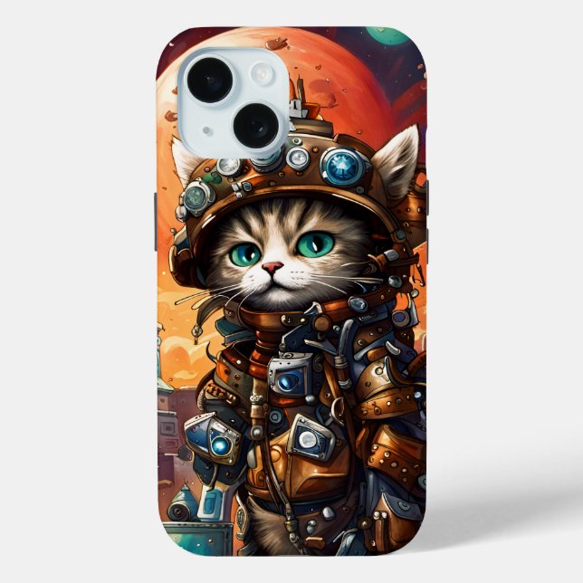 Steampunk Cat I Case-Mate iPhone Case (Back)