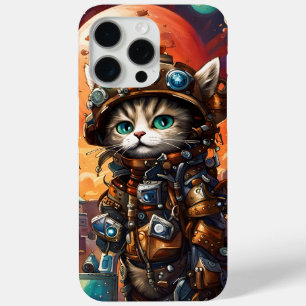 Steampunk Cat I iPhone 15 Pro Max Case