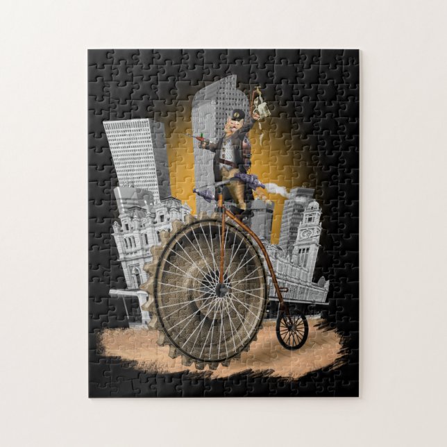 Steampunk Cat Jigsaw Puzzle (Vertical)
