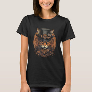 Steampunk Cat Kitten Steam Punk  Cat  7 T-Shirt