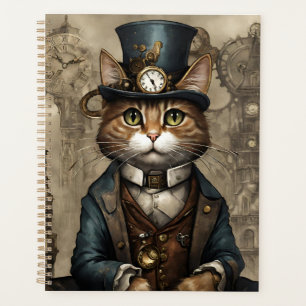 Steampunk Cat Planner