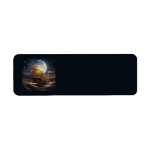 Steampunk Celestial Address Labels