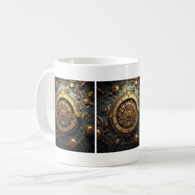 Steampunk Celestial Mug (Front Left)