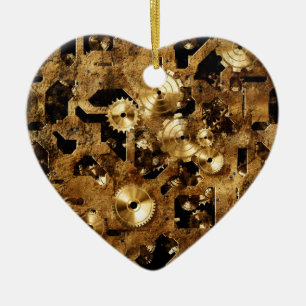 Steampunk Ceramic Tree Decoration