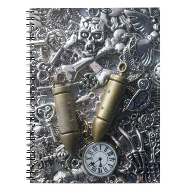 Steampunk charms notebook (Front)