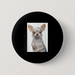 Steampunk Chihuahua Dog With Groovy Tattoos Dog Da 6 Cm Round Badge