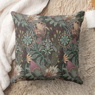 steampunk chintz cocoa cushion