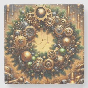 Steampunk Christmas Coaster