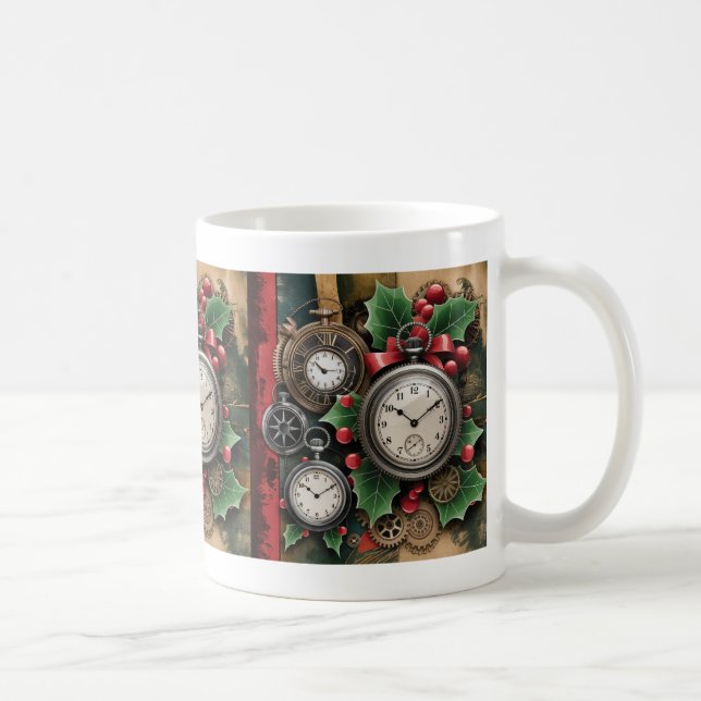 Steampunk Christmas Coffee Mug (Right)