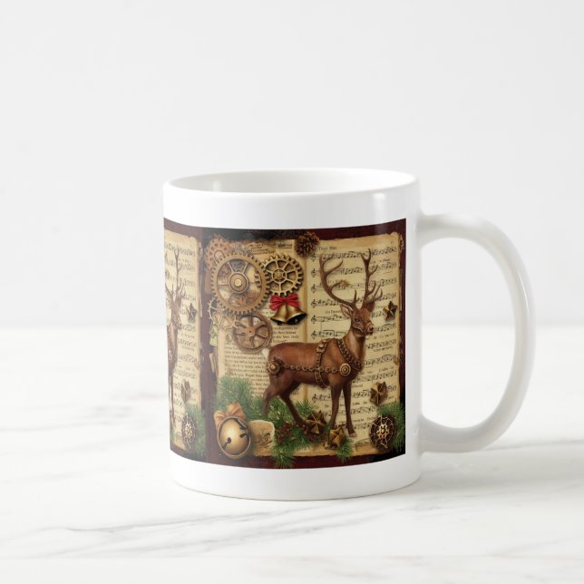 Steampunk Christmas Coffee Mug (Right)
