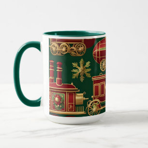 steampunk christmas ornaments coffee mug