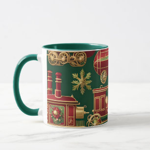 steampunk christmas ornaments coffee mug