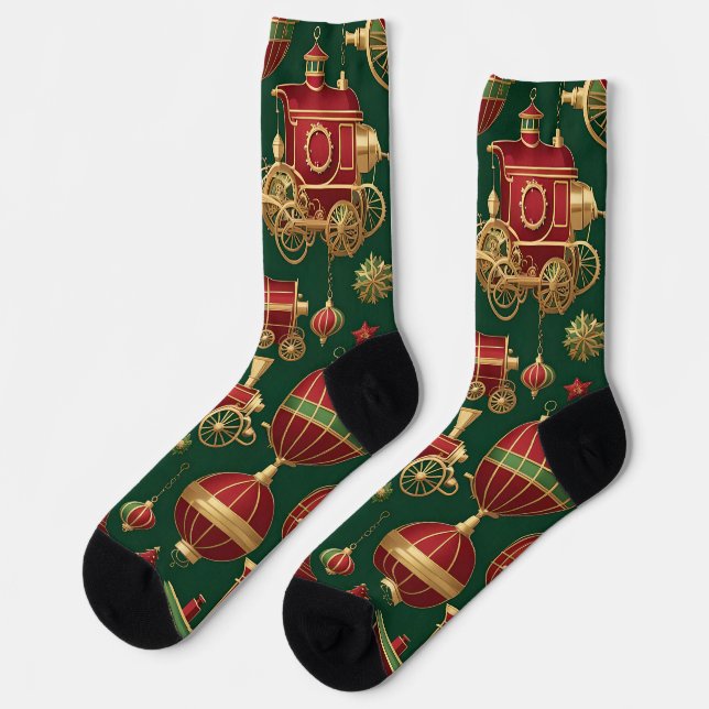 steampunk christmas ornaments socks (Left)