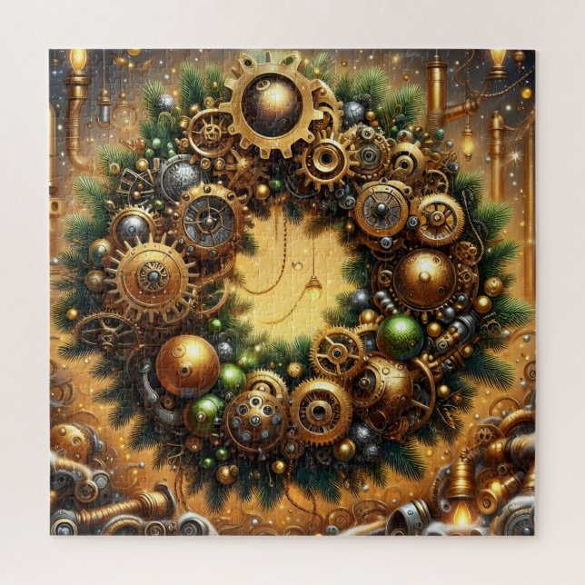 Steampunk Christmas Puzzle (Vertical)