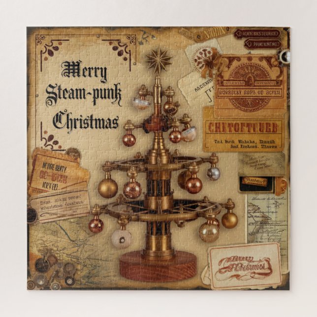 Steampunk Christmas Puzzle (Vertical)