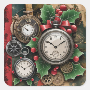 Steampunk Christmas Stickers