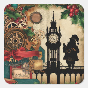 Steampunk Christmas Stickers