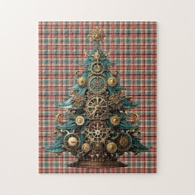 Steampunk Christmas Tree Puzzle (Vertical)