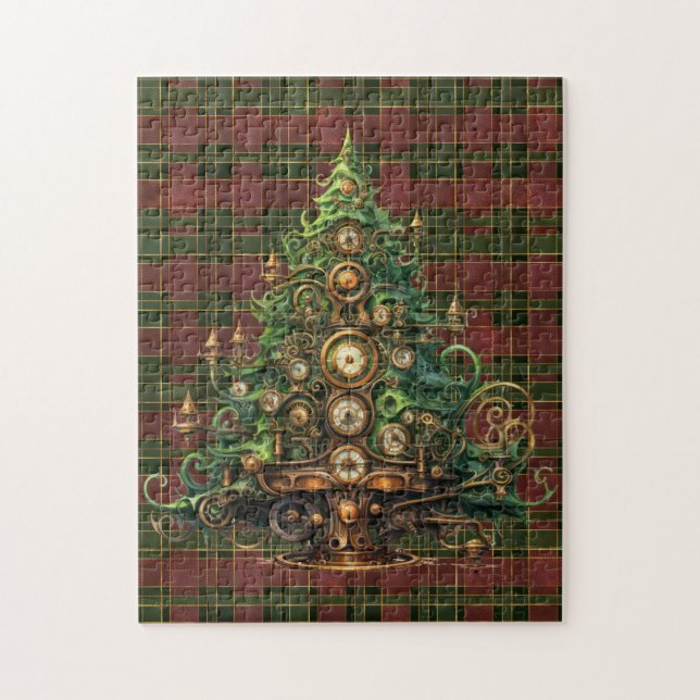 Steampunk Christmas Tree Puzzle (Vertical)