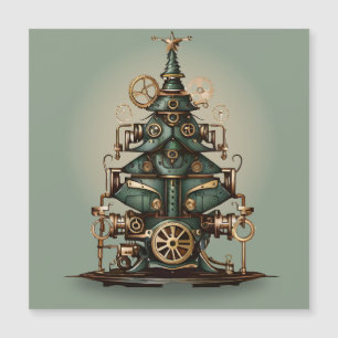Steampunk Christmas Tree Vintage Retro Style