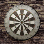 Steampunk Classic Dartboard<br><div class="desc">Old oxidised metal texture print dart board.</div>