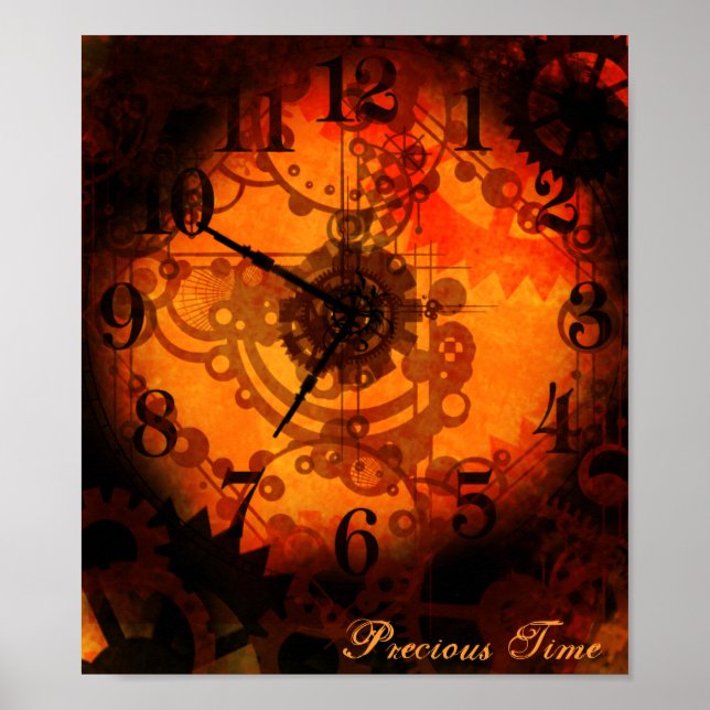 Steampunk Clock Poster (Front)