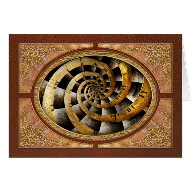 Steampunk - Clock - The flow of time (Front Horizontal)