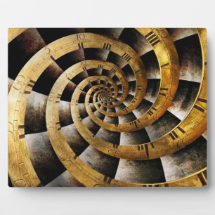Steampunk - Clock - The flow of time Plaque