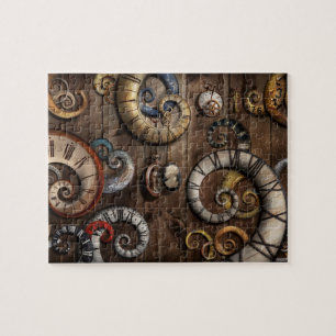 Steampunk - Clock - Time machine Jigsaw Puzzle