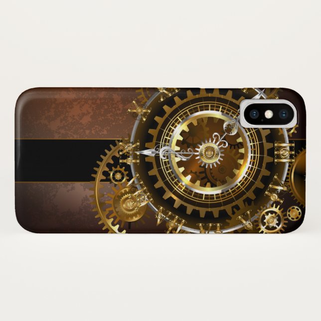 Steampunk clock with antique gears Case-Mate iPhone case (Back (Horizontal))