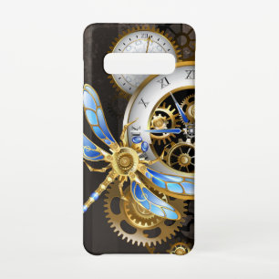 Steampunk Clock with Mechanical Dragonfly Samsung Galaxy Case