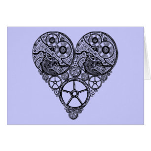 Steampunk  Clock Works and Gear Heart