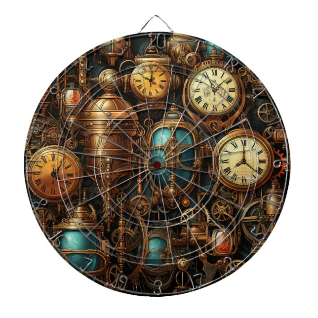Steampunk Clocks Dartboard (Front)