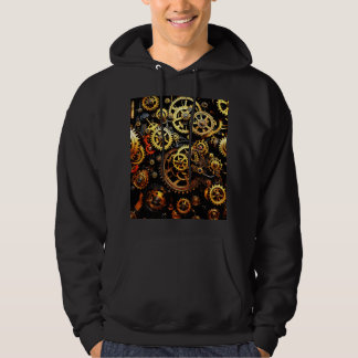 Steampunk Clockwork Gears 1004 Hoodie