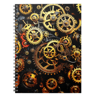 Steampunk Clockwork Gears 1004 Notebook