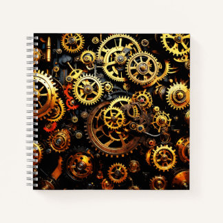 Steampunk Clockwork Gears 1004 Notebook
